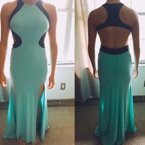 Mint Green/Blue Prom Dress